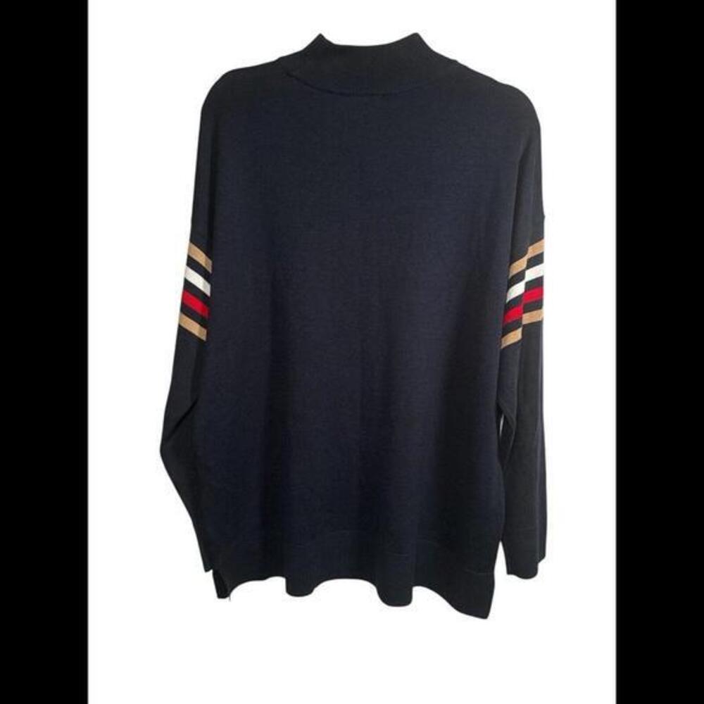 Tommy Hilfiger Mens Turtleneck Pullover Navy Blue Pullover Size Large - Picture 2 of 4